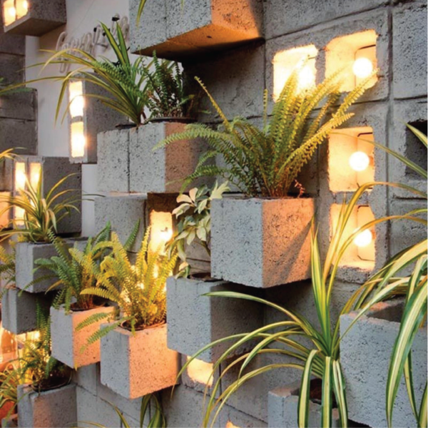 Chậu cây đá ong xám sân vườn - Hình ảnh 5